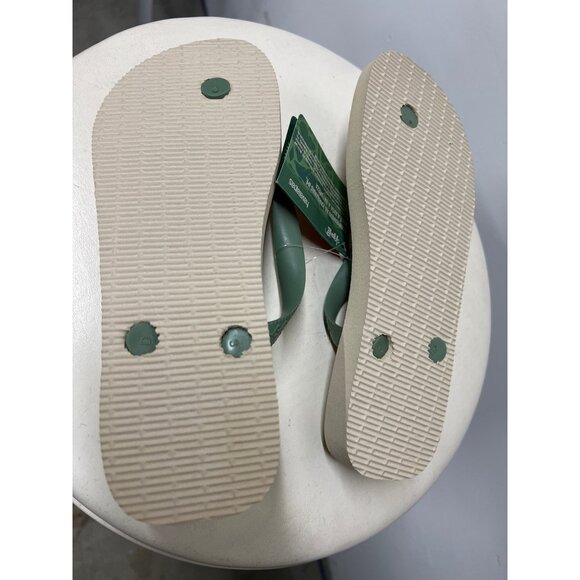 Havaianas Ipê Collection Rubber Flip Flop Sandals Nature Jacaré do Papo Amarelo - Picture 7 of 7